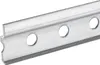A close-up, angled view of a metal rail with circular holes. Produktbild-Vorschau