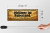 Holzschild Spruch 27x10cm Oldtimer im Ruhestand kein Rost Produktbild-Vorschau 5