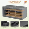 PawHut Hamsterkäfig Nagerkäfig Kleintierstall aus Holz Produktbild-Vorschau 4