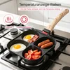 Spiegeleipfanne mit Deckel, 4 Loch Pancake Pfanne (1-tlg), Produktbild-Vorschau 4