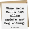 Mr. & Mrs. Panda Glückwunschkarte Spruch Cello Magie - Weiß Produktbild-Vorschau 1