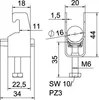 OBO Bügelschelle, 2056, 12-16mm, Stahl, tauchfeuerverzinkt, Produktbild-Vorschau 2
