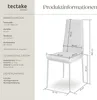 4 jídelní židle Imitace kůže - bílé Náhled obrázku produktu 11