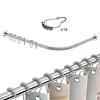 Duschvorhangstange L-Form ausziehbar halbrund 90-130 cm für Produktbild-Vorschau 10