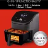 An Instant Pot Vortex Plus Airfryer is shown with chicken wings inside, against a red background. Text highlights its 6-in-1 functionality and a "From the makers of Instant Pot" badge is visible. Produktbild-Vorschau