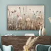 Leinwand Bilder 120x80 cm - Blumen - Rosa - Modern - Beige, Produktbild-Vorschau 4