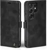 A black flip case for a smartphone is shown from two angles. Produktbild-Vorschau