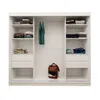 BEAUTYSOFA Kleiderschrank MARIO II 240 cm Weiß – 3-türiger Produktbild-Vorschau 5