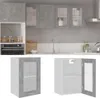 vidaXL Wisząca szklana szafka Lyon betonowa szara 40x31x60 Podgląd zdjęcia produktu 1