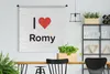 MuchoWow® Wandteppich Wandbehang Ich liebe - Romy - Mädchen Produktbild-Vorschau 2