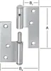 Vormann Türaufschraubband Breite geöffnet 72mm Höhe 80mm Produktbild-Vorschau 6