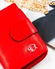 Rovicky damesportemonnee van leer, rood, met Productafbeelding-voorbeeld 3