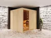 KARIBU Elementsauna Celine 4 Fichte Natur 68 mm, Innensauna Produktbild-Vorschau 6