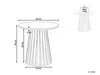 BELIANI Couchtisch Dunkelbraun Akazienholz Rund ⌀ 50 cm Produktbild-Vorschau 3
