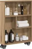 vidaXL Carrello portaoggetti stretto Artisan oak 48x13x68 Anteprima dell’immagine prodotto 3
