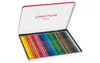 An open metal tin of Caran d'Ache colored pencils. Podgląd zdjęcia produktu