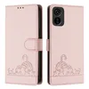 Leder Hülle für Tecno Pop 6C/A18 Süße Katze Flip Case Produktbild-Vorschau 2