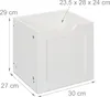 Relaxdays Kinderrek, 3 vakken met wielen, HxBxD: 60 x 102 x Productafbeelding-voorbeeld 5