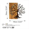 Wallity, Agac 5, Wanddeko, Nussbaum, Metall, 58 x 58 cm Produktbild-Vorschau 8