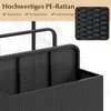 COSTWAY Pool Aufbewahrungskorb mit Rollen, Polyrattan Produktbild-Vorschau 4