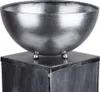 LED Solarlampe, Pflanzschale, Blumendekor, silber-antik, H Produktbild-Vorschau 7