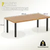 Zahradní stůl COSTWAY s otvorem pro slunečník, 200x100 cm, Náhled obrázku produktu 3
