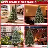 QEENTOE Kunstkerstboom, 240 cm, kerstboom met witte Productafbeelding-voorbeeld 6