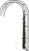 Gartenbogen aus schwarzem Metall - Halbpergola Produktbild-Vorschau 7