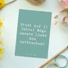 Mr. & Mrs. Panda Postkarte Spruch 15. Hochzeitstag Gläserne Produktbild-Vorschau 2