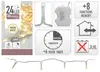 Guirlande 24 Leds Lumiere Chaude Cable Transparent 2,30m Voir les images du produit 8