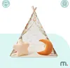 Tente tipi Mamabrum pour enfants avec tapis, coussins et Voir les images du produit 2