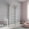 Kinder Sprossenwand aus Holz – Weiße Montessori Produktbild-Vorschau 5
