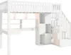 Lit mezzanine, 90 × 200 cm, avec éclairage LED, échelle de Voir les images du produit 10