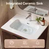 Mobile sospeso per lavabo con due ante a chiusura Anteprima dell’immagine prodotto 4