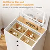 SONNI 3 in 1 Schminktisch mit Stuhl, Kosmetikspiegel, mit 4 Produktbild-Vorschau 9