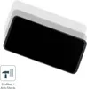 A smartphone screen protector is shown from a top-down perspective, with multiple layers indicating its protective qualities. A small icon and text are present in the bottom left corner. Produktbild-Vorschau