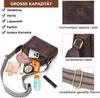 MODFU Umhängetasche Damen Kleine, Crossbody Bag Damen Leder Produktbild-Vorschau 5
