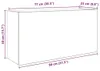 vidaXL Armadio a muro per bagno rovere Sonoma 80x25x40 cm Anteprima dell’immagine prodotto 7