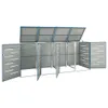 vidaXL Mülltonnenbox für 4 Tonnen 276,5x77,5x112,5 cm Produktbild-Vorschau 3