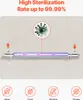 An illustration showing a UV water purifier tube with arrows indicating flow and a magnified image of a virus. Náhled obrázku produktu