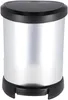 Curver Tretmülleimer Deco Oval 5L Silbern Produktbild-Vorschau 6
