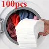 Barevné absorpční utěrky na praní 100 kusů Barevné Náhled obrázku produktu 1