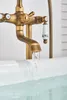 Freistehende Badewannenarmatur Retro mit Handbrause und Produktbild-Vorschau 9