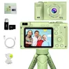 ZELURXX Mini Digitalkamera mit Ständer, Dual-Kamera, 1080P Produktbild-Vorschau 5