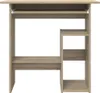 A product shot of a wooden desk with shelves. Anteprima dell’immagine prodotto