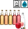 BigDean 6x Glasflaschen 500ml mit Schraubverschluss in Gold Produktbild-Vorschau 3