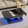 UnboxG Couchtisch 78×78×43 cm Schwarz, Hochglanz Produktbild-Vorschau 10