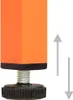 A close-up of the adjustable foot of an orange furniture leg. Podgląd zdjęcia produktu