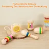 Baby Geschenk Junge Mädchen,Holz Sensorik Baby Produktbild-Vorschau 7
