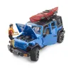 bruder Jeep Wrangler Rubicon Unlimited mit Kajak und Figur Produktbild-Vorschau 6